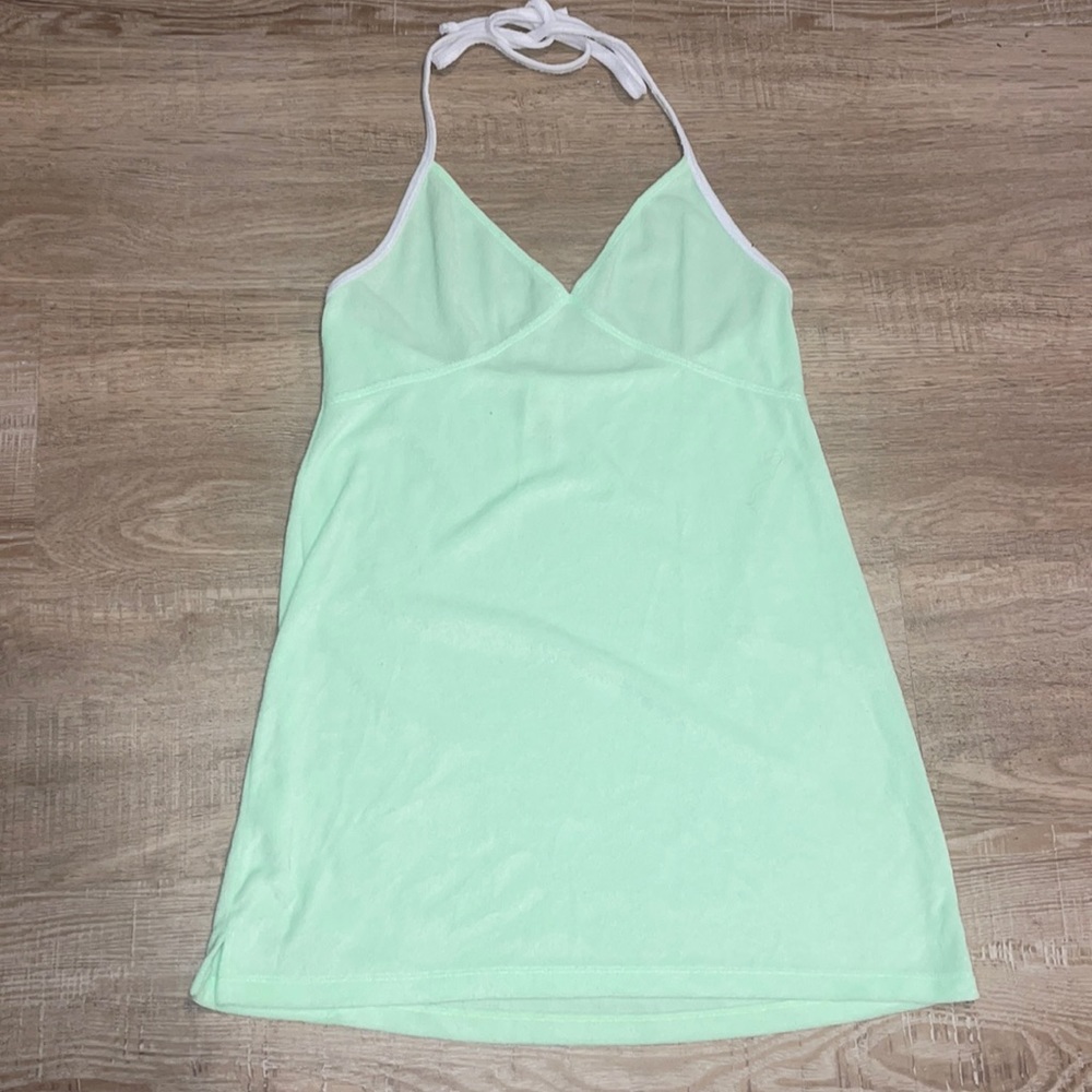 Green Terry Cloth Cover Up